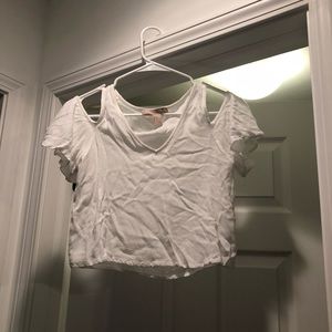 White off the shoulder top